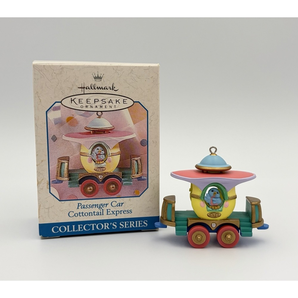 Hallmark Keepsake Ornament Cottontail Express Passenger Car 1998 3rd Series VTG
